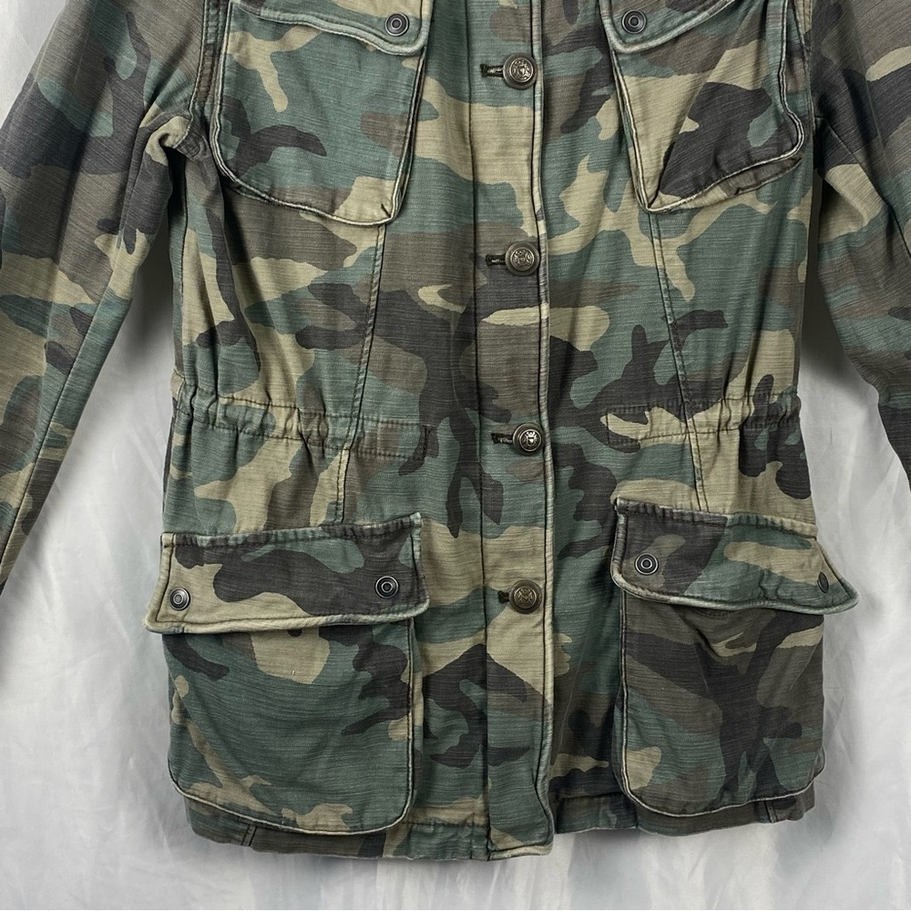 Free People Women’s Camouflage Military Style Utility Jacket Size XS - Picture 5 of 16